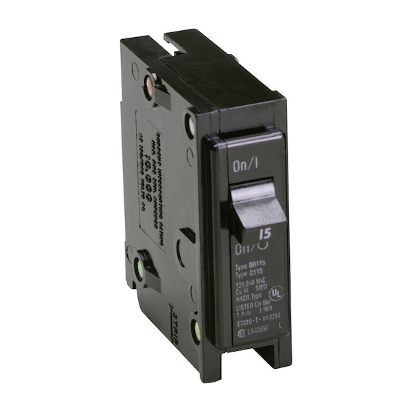 Eaton Cutler-Hammer Circuit Breaker, BR Series, 15A, 1 Pole, 120/240V AC, 10kA BR115 - main